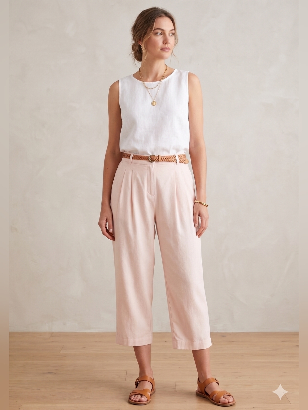 CLUB MONACO - High-Waisted Pleated Capris